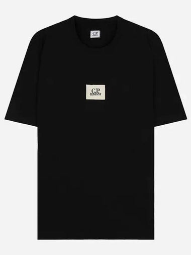 24SS 16CMTS142A 006586W 999 Logo Printing T-Shirt Black　 998201 - CP COMPANY - BALAAN 1