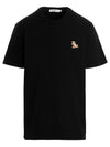 Chillax Fox Patch Classic Short Sleeve T-Shirt Black - MAISON KITSUNE - BALAAN 2