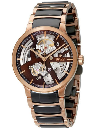 Rado Centrix Automatic Brown Skeleton Dial Men's Watch R30181312 - RADO - BALAAN 1