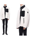 Men's Sagrek Shearling Fleece Zip-Up Jacket Ivory - MOOSE KNUCKLES - BALAAN 3