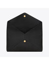 Cassandre Large Envelope Pouch Bag Black - SAINT LAURENT - BALAAN 6