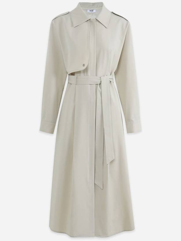 Classic Curl Trench Long Dress - MICANE - BALAAN 1