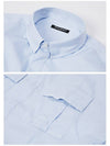 Men's Two Pocket Long Sleeve Shirt Light Blue - BALMAIN - BALAAN 6