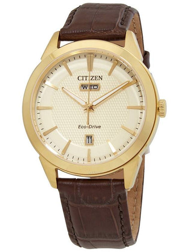 Citizen Eco-Drive Champagne Dial Men's Watch AW0092-07Q - CITIZEN - BALAAN 1