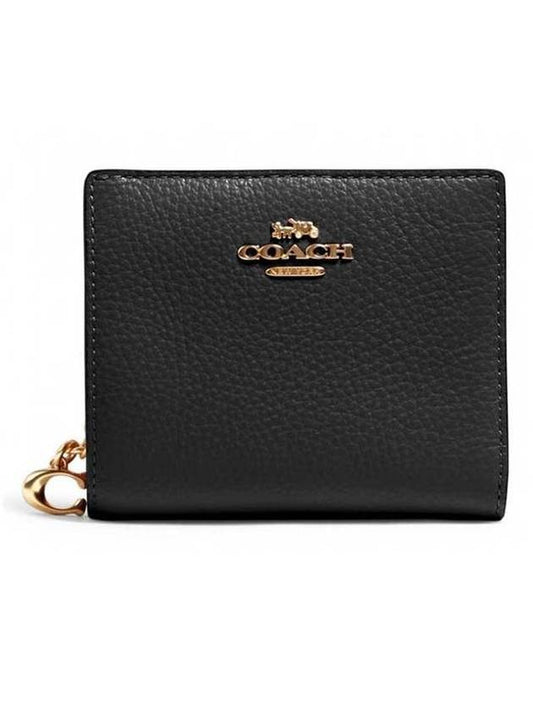 Snap Half Wallet Black - COACH - BALAAN.