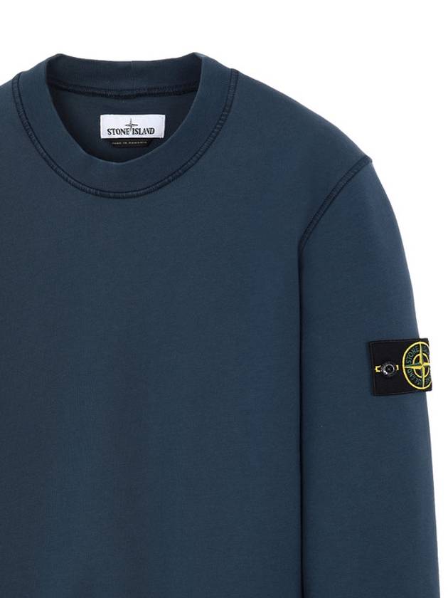 Wappen Patch Crew Neck Sweatshirt Avio Blue - STONE ISLAND - BALAAN 4