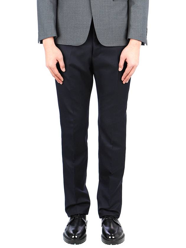 Super 120S Twill Classic Backstrap Trouser Pants Navy - THOM BROWNE - BALAAN 2