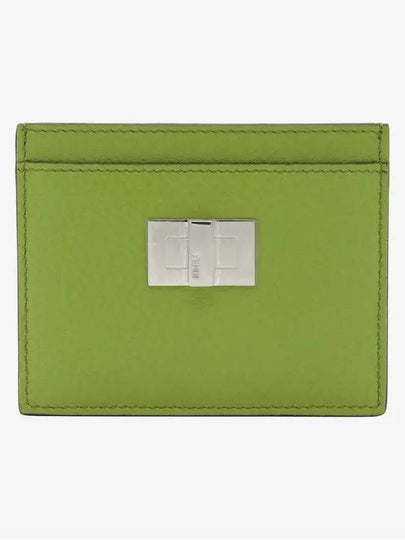 Peekaboo Selleria Leather Business Card Wallet Green - FENDI - BALAAN 2