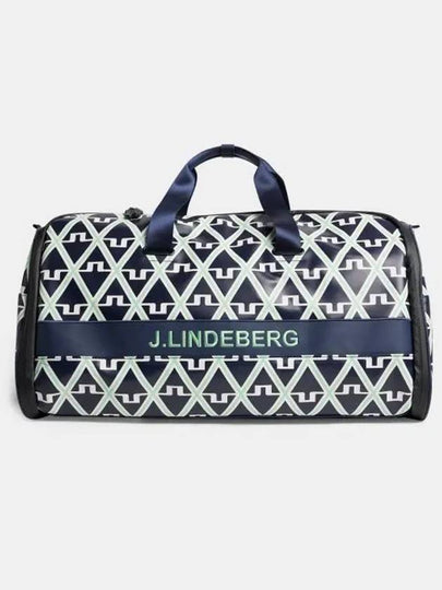 Garment Print Golf Duffel Bag Geo JL Navy - J.LINDEBERG - BALAAN 2