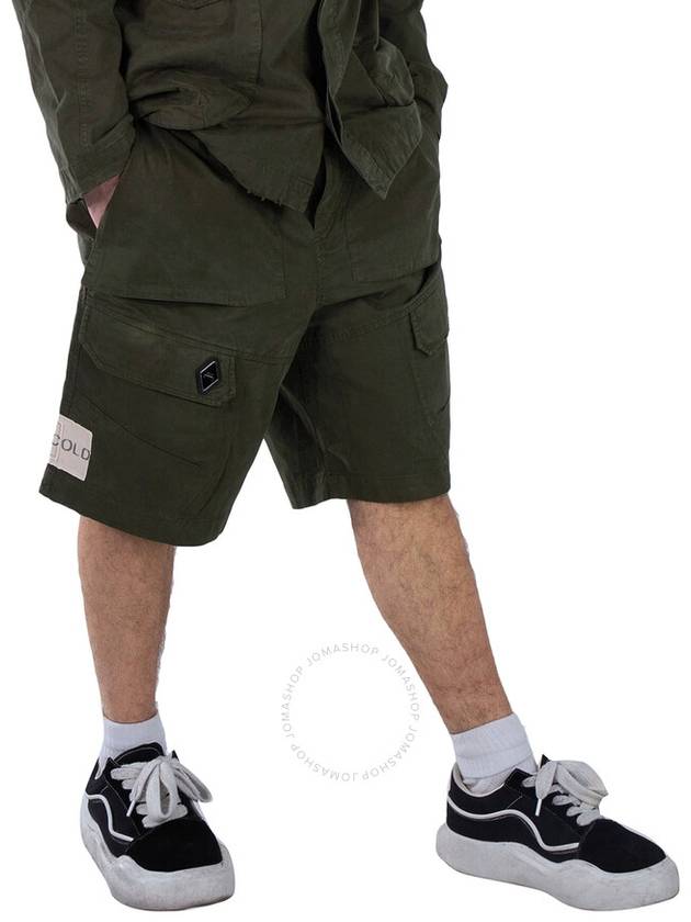 A Cold Wall Ando Cotton Cargo Shorts In Dark Olive, Brand Size 52 (US Size 36) - A-COLD-WALL - BALAAN 3