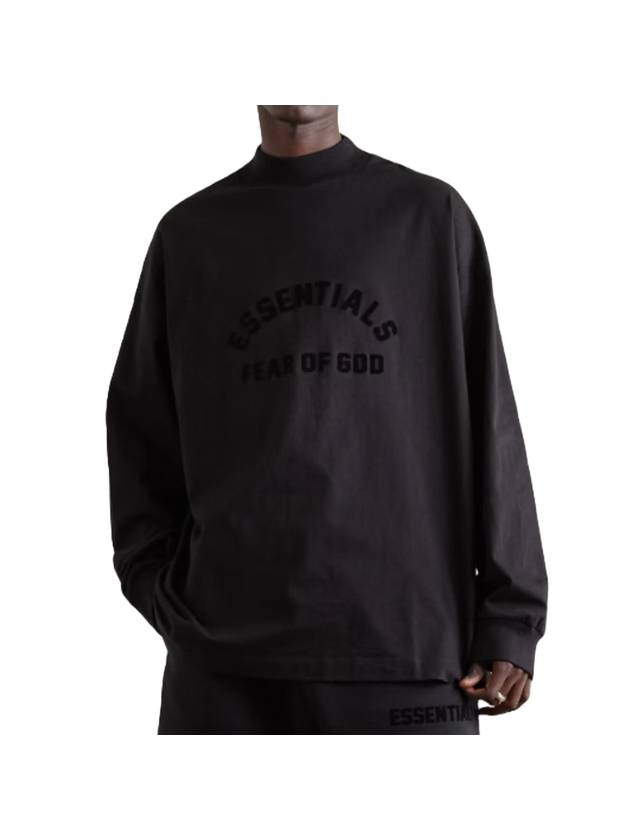 Collection Long Sleeve T-Shirt Jet Black - FEAR OF GOD ESSENTIALS - BALAAN 1