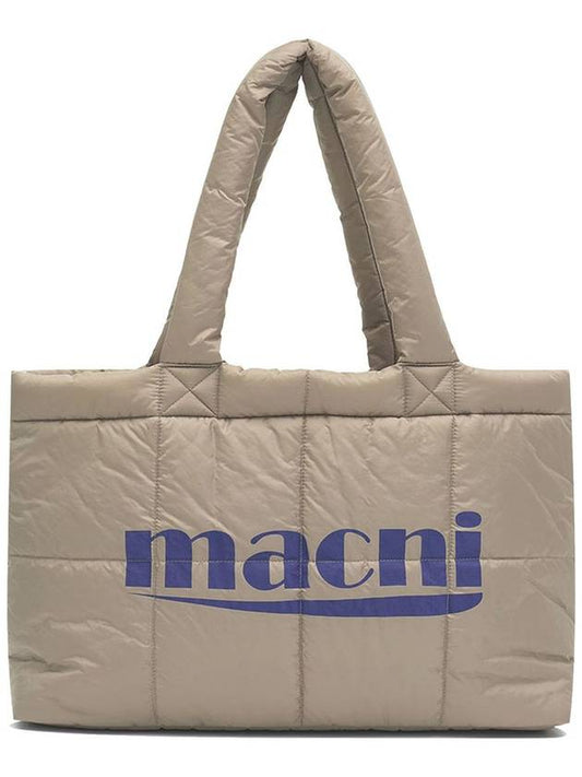 PADDED SHOULDER BAG KHAKI BEIGE - MACNI - BALAAN 1