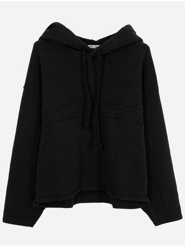 Printed Hooded Sweatshirt Hoodie Black FNWNSWEA000298 - ACNE STUDIOS - BALAAN 1