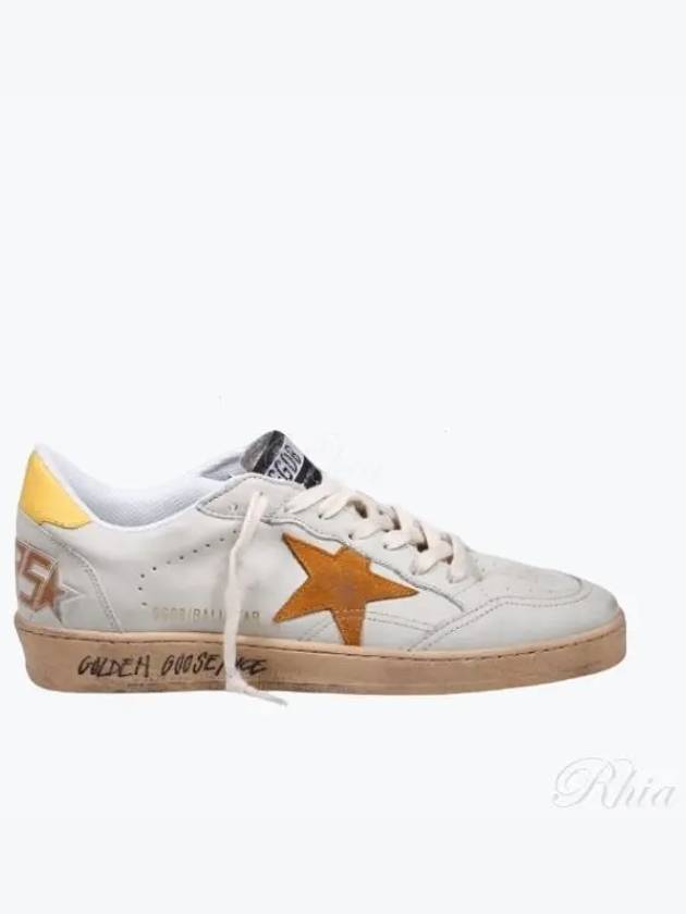 Ballstar Yellow Tab Low Top Sneakers White Cathay - GOLDEN GOOSE - BALAAN 2