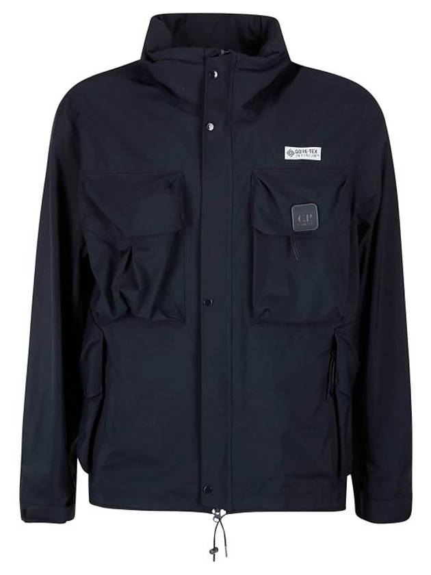 Metropolis Series Gore-Tex 3L Infinium Hooded Jacket Navy - CP COMPANY - BALAAN 2