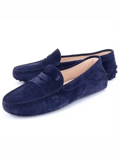 Gommino Suede Driving Shoes Blue - TOD'S - BALAAN 2