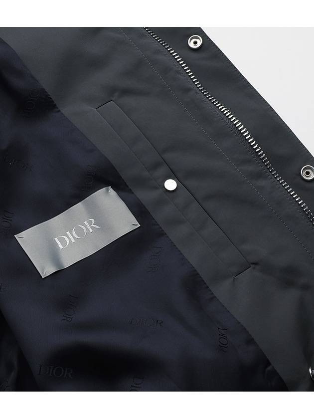 Homme Atelier Back Logo Hooded Parka Grey - DIOR - BALAAN 10