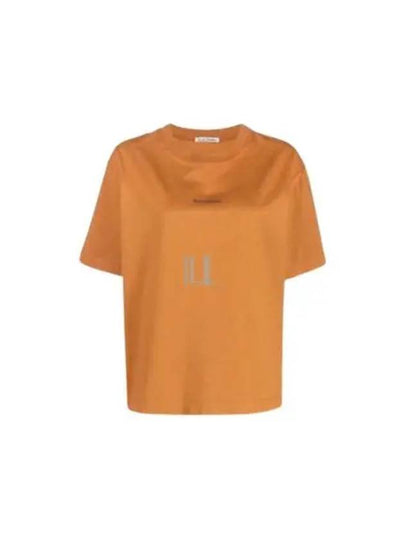 Logo Crew Neck Short Sleeve T-Shirt Orange - ACNE STUDIOS - BALAAN 2