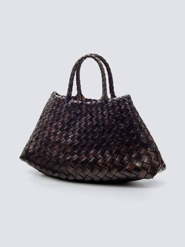 Santa Croce Small Tote Bag Dark Brown - DRAGON DIFFUSION - BALAAN 3