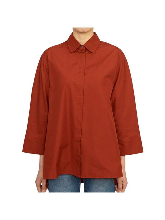 Delfino Long Sleeve Shirt Orange - MAX MARA - BALAAN 2