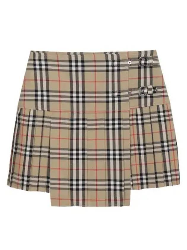 Vintage Check Wool Kilt Women s Skirt - BURBERRY - BALAAN 1