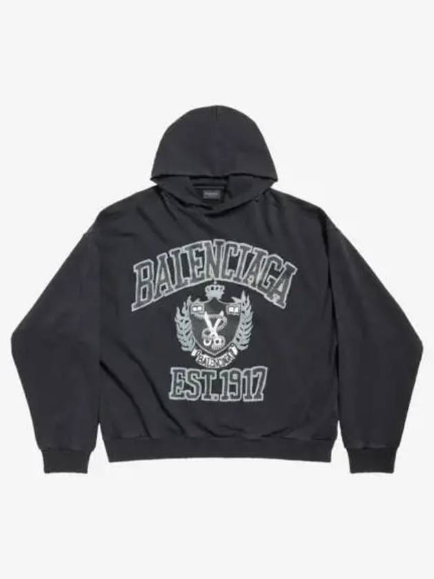 DIY College Medium Fit Hoodie Black - BALENCIAGA - BALAAN 3