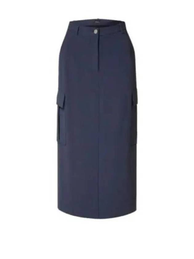 Midi Skirt O0709302 XLV NAVY - THEORY - BALAAN 1