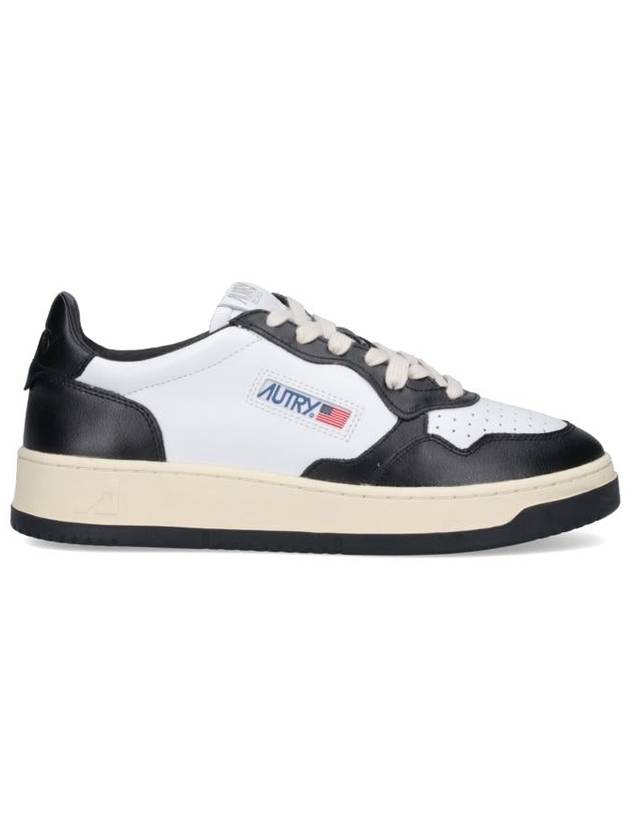 Medalist Leather Low Top Sneakers White Black - AUTRY - BALAAN 2