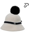 Women s Two tone Strap Knitting Bucket Hat IPL4WCP173 IV - IJP DESIGN - BALAAN 1