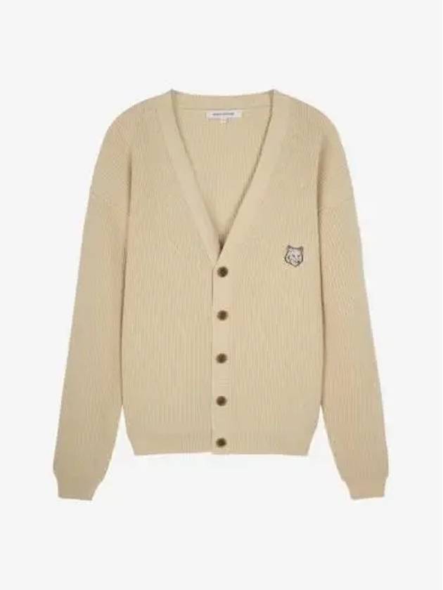 Bold Fox Head Cardigan Ivory - MAISON KITSUNE - BALAAN 3