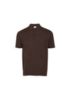 Men's Polo Short Sleeve Knit Top Brown - SOLEW - BALAAN 1