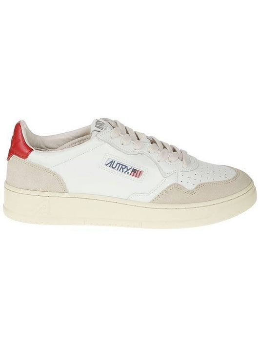 Medalist Low Top Sneakers Red White - AUTRY - BALAAN 1