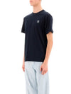 Organic Cotton Short Sleeve T-Shirt Navy - STONE ISLAND - BALAAN 5