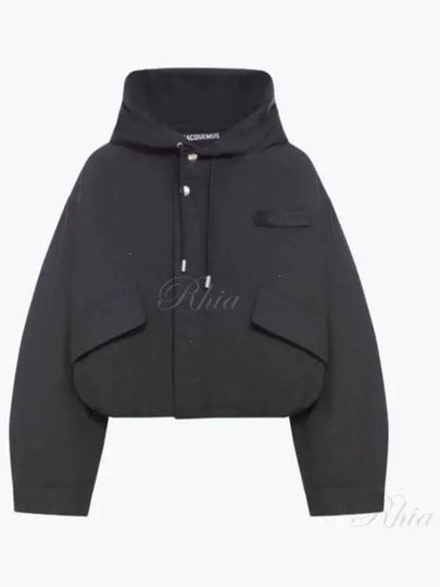 The Caraco Cropped Parka Black - JACQUEMUS - BALAAN 2