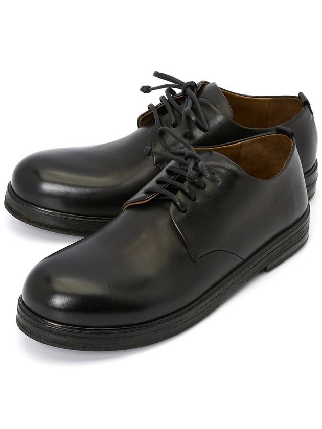 Men's Zucca Zeppa Smooth Leather Lace-Up Derby Black - MARSELL - BALAAN 2