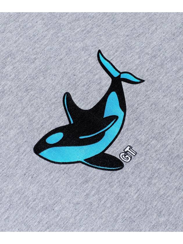 Colorful killer whale gray t-shirt - GRAN TURISMO - BALAAN 4