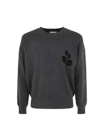 Ateley Logo Cotton Sweatshirt Dark Grey - ISABEL MARANT - BALAAN 2