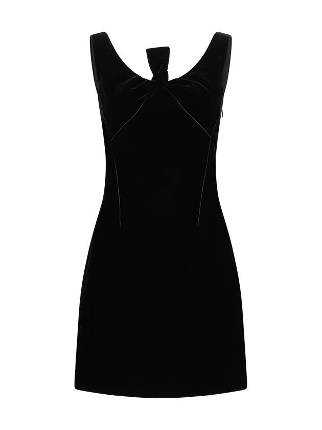 VELVET DRESS WITH BOW DETAIL - GIVENCHY - BALAAN 1