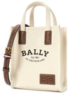 Crystallia Fabric Tote Bag Natural - BALLY - BALAAN 3