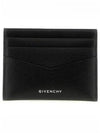 Leather Logo Card Wallet Black - GIVENCHY - BALAAN 2