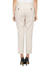 Women's Good Wool Treeca Crop Pants Beige - THEORY - BALAAN 5