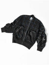 NRG Knit MA 1 Bomber Jacket Black - NIKE - BALAAN 3