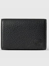 Double G Leather Card Wallet Black - GUCCI - BALAAN 2