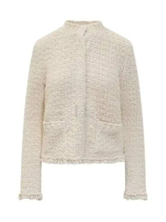 Padding Cotton Cardigan White - MONCLER - BALAAN 2