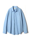 Biowashing soft cotton shirtblue - INDUST - BALAAN 1