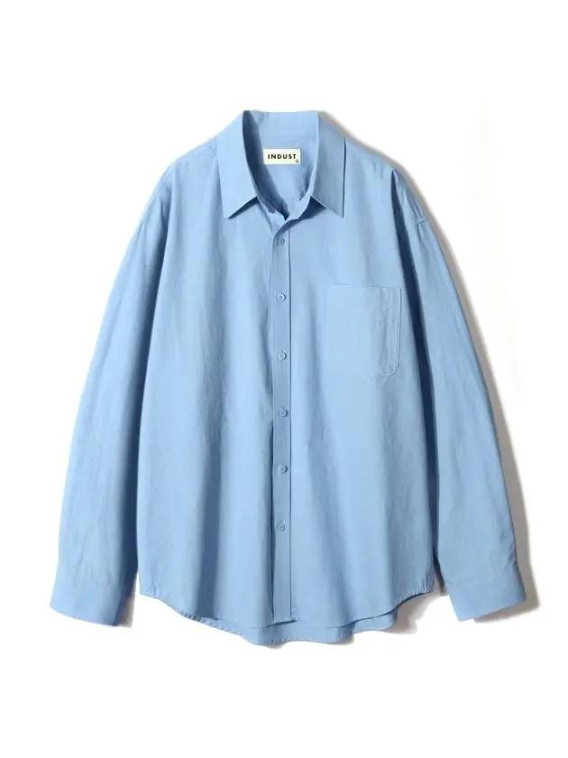 Biowashing soft cotton shirtblue - INDUST - BALAAN 1