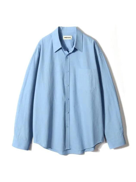 Biowashing soft cotton shirtblue - INDUST - BALAAN 2