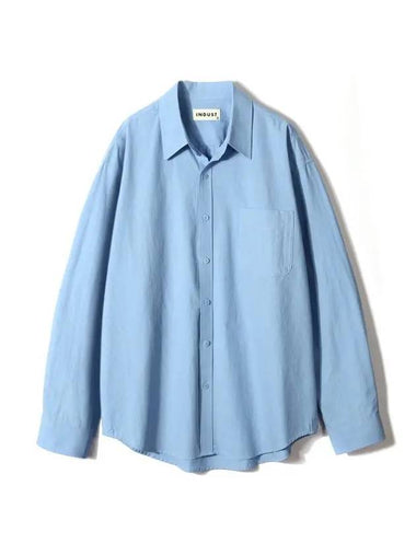 Biowashing Soft Cotton Shirt Blue - INDUST - BALAAN 1