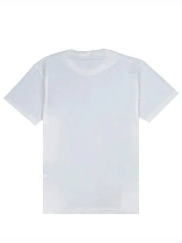 Fissato Treatment Organic Cotton Short Sleeve T-Shirt White - STONE ISLAND - BALAAN 3