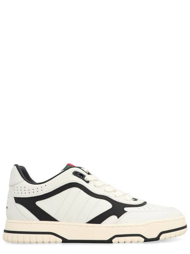 Re Web Leather Low Top Sneakers White - GUCCI - BALAAN 2